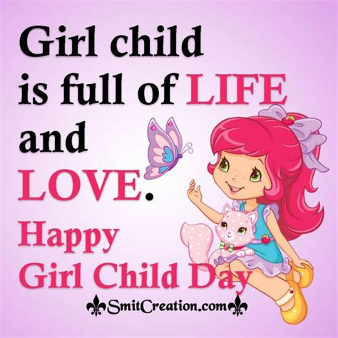 Girl Child Day Quotes, Messages, Slogans, Wishes Images - SmitCreation.com