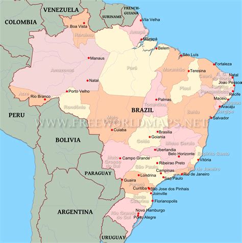 Campinas Map - TravelsFinders.Com