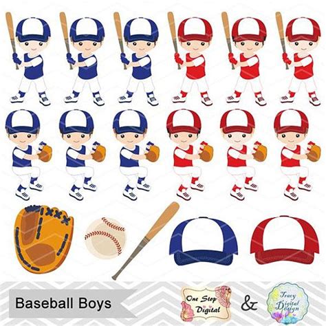 Digital Boy Baseball Clipart Boy Baseball Digital Clip Art | Clipart ...