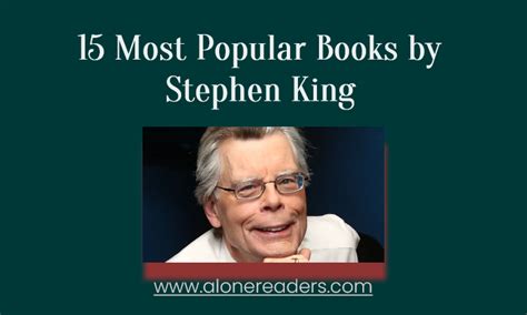 15 Most Popular Books by Stephen King - AloneReaders.com