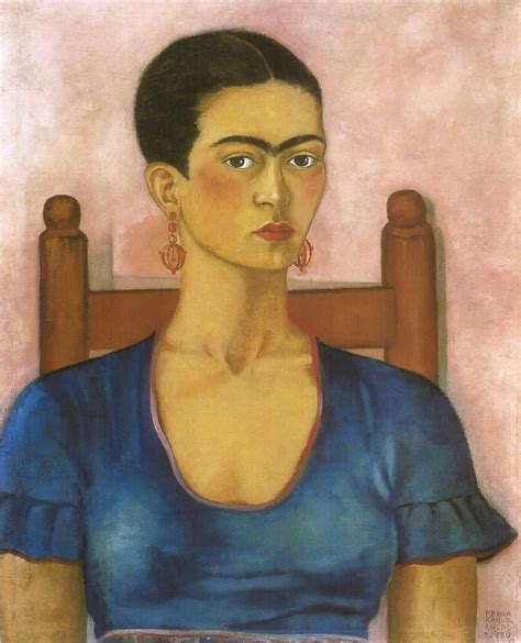 Self Portrait - Frida Kahlo - WikiArt.org | Kahlo paintings, Frida ...