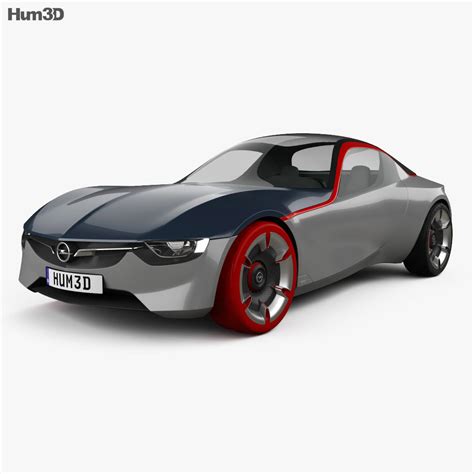 Opel GT 2017 3D model - Vehicles on Hum3D