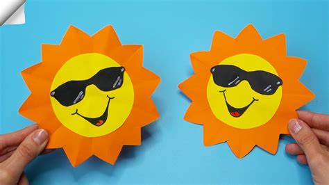 easy paper Sun - How To Make Paper Sun - YouTube