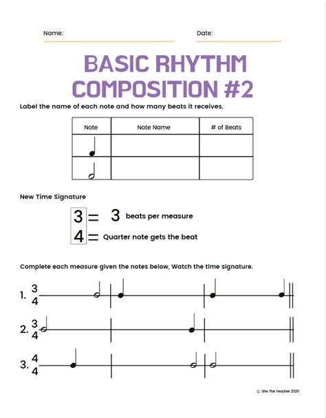 Music Theory Worksheets: 1 Great Method of Teaching Rhythm to Beginners ...