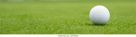 Golf Ball On Green Banner Stock Photo 1637729626 | Shutterstock