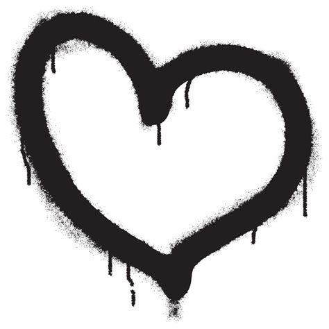 spray graffiti corazón símbolo aislado sobre fondo blanco. 17125166 Vector en Vecteezy