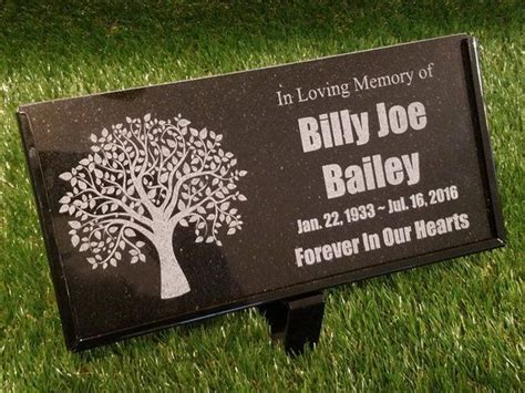 Personalized Tree Planting Ceremony Stone Memorial Engraved | Etsy ...