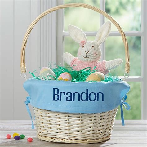 Blue Personalized Easter Baskets for Boys