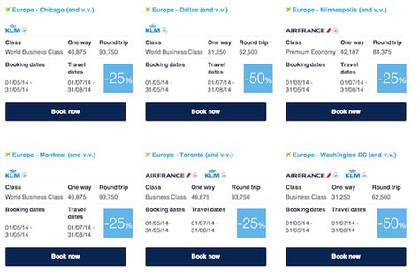 Flying Blue Promo Awards 25-50% Off to Europe - Running with Miles