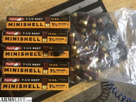 ARMSLIST - For Sale: -AMMO- Aguila 12 Gauge Mini Shot Shells & Adapter