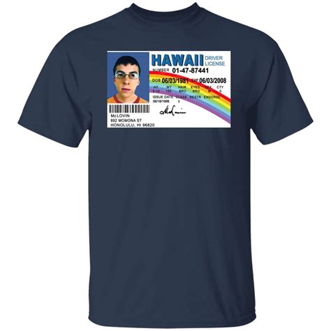 Signs 4 McLovin Id driver's License shirt - Lelemoon