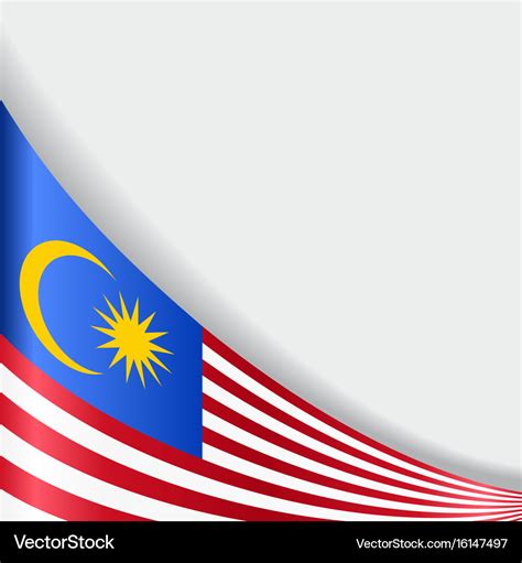 Malaysian flag background Royalty Free Vector Image