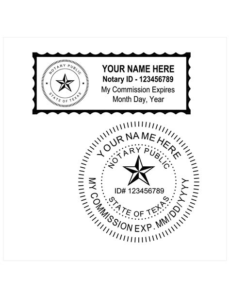 Texas Notary - PE Stamps