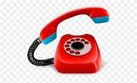 Red Telephone Clip Art Free Vector In Open Office Drawing - Landline Phone Logo Png - Free ...