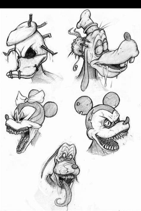 Cartoon horror comic evil | Dark disney art, Disney art drawings, Creepy drawings