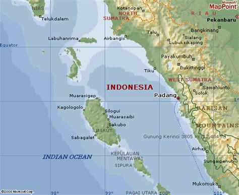 Padang Map and Padang Satellite Images