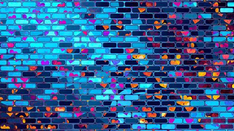 Neon Brick Design On Purple Wallpapers - Wallpaper Cave