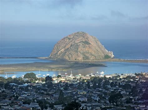 Closer view of Morro Rock: Morro Bay State Park, California