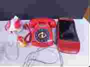The Incredibles Telephone, vintage Duck Pull toy, car VHS rewinder ...