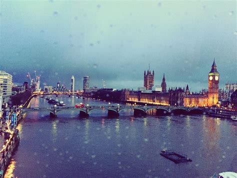 Rain drops in London – the wandering darlings