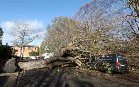 In pictures: The aftermath of Storm Debi as the weather warnings expire