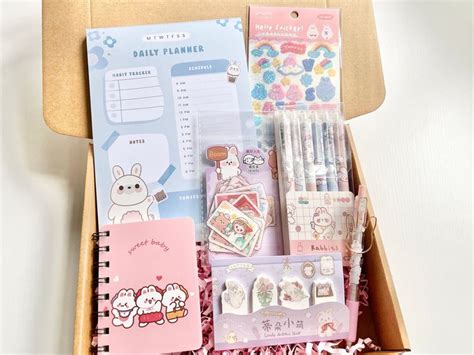 Kawaii Bunny Stationery Box | Cute Stationery Gift Set