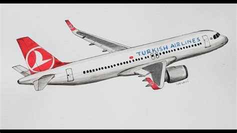 SPEED DRAWING,TURKISH AIRLINES Airbus A320 | Airplane drawing, Plane ...