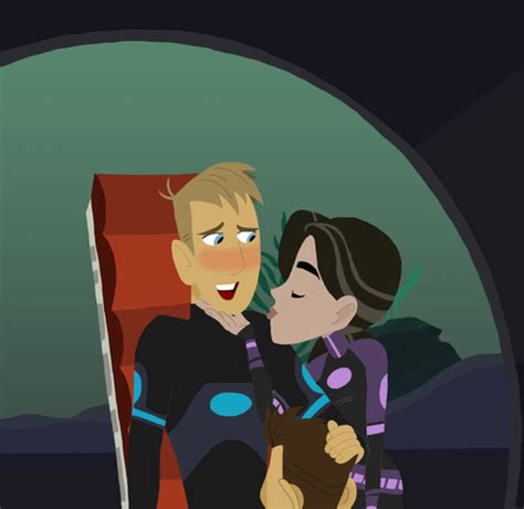 Wild Kratts Aviva And Martin Kiss