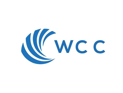 WCC letter logo design on white background. WCC creative circle letter ...