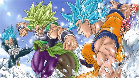 Broly Ssj5 Vs Goku And Vegeta Ssj4