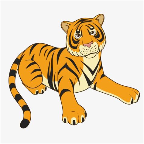 Cartoon Tiger Face Clipart Transparent Background, Cartoon Tiger, Cartoon Vector, Tiger Vector ...