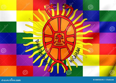 Flag of Inca Empire stock illustration. Illustration of inka - 88858245