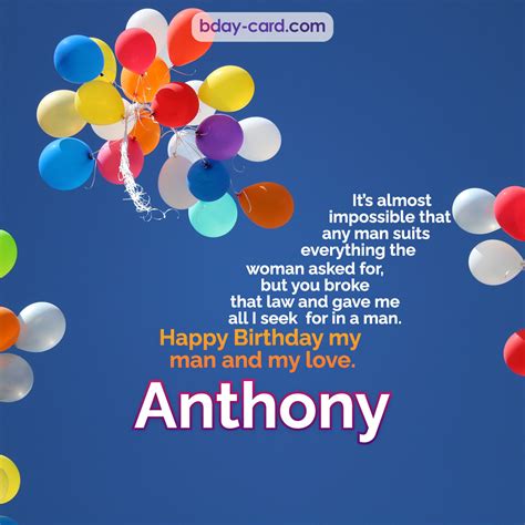 Birthday images for Anthony 💐 — Free happy bday pictures and photos ...