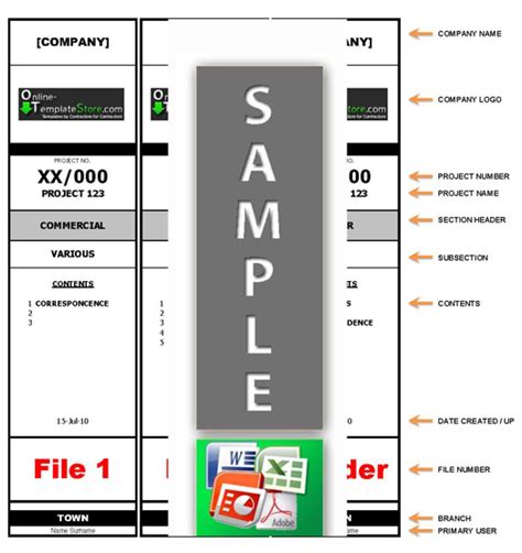 Template For File Folder Labels