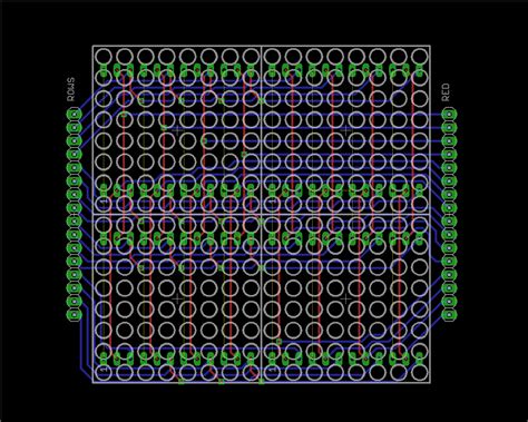 Stripboard layout for a 16x16 dot matrix display - Electrical Engineering Stack Exchange