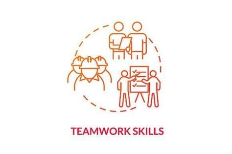 Teamwork skill red concept icon in 2020 | Teamwork skills, Teamwork, Skills