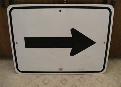 LEFT/RIGHT ARROW REAL ROAD STREET SIGN, Used Arizona State Route Sign ...