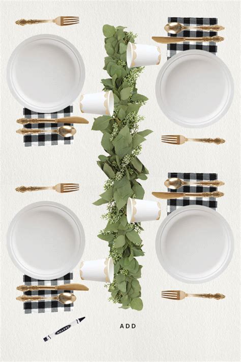 Disposable Holiday Table Setting | @thefauxmartha | Kids table christmas, Thanksgiving table ...
