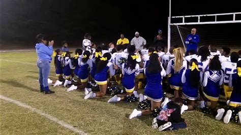 Down by the post game huddle with the Eastern Guilford Middle School Wildcats. EG 31, Kernodle 0 ...