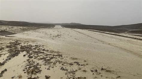 Death Valley turns muddy after flash floods : NPR