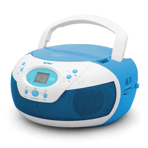 Tyler Portable Neon Blue Stereo CD Player with AM/FM Radio and ... Free ...