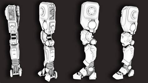 ArtStation - Robot Leg (Mechanical concept)