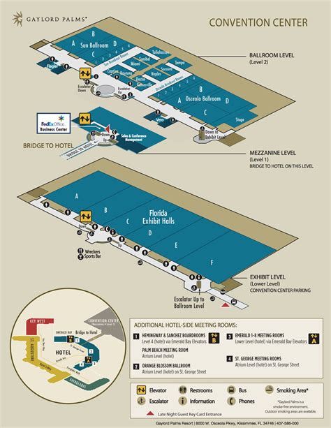 Convention Center Layout | Gaylord Palms Resort & Convention Center | 2015 Conference Site ...