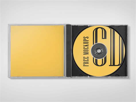 Free CD Jewel Case Mockup (PSD)