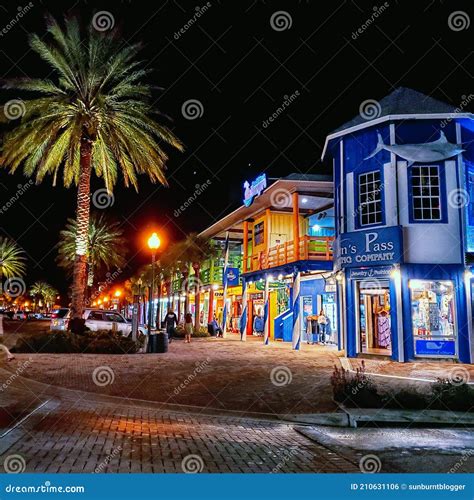 Johns Pass Shopping Center Madiera Beach Boardwalk St Pete Florida Foto ...