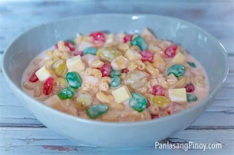 Macaroni Fruit Salad - Panlasang Pinoy