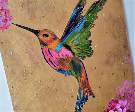 Acrylic Paintings Of Hummingbirds