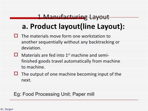 Plant layout and its types