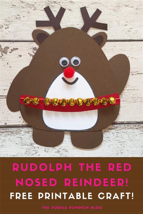 Rudolph the Red Nosed Reindeer Craft | A Fun Christmas Craft!