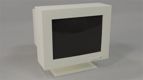 3D Old Vintage CRT Monitor model - TurboSquid 1753610